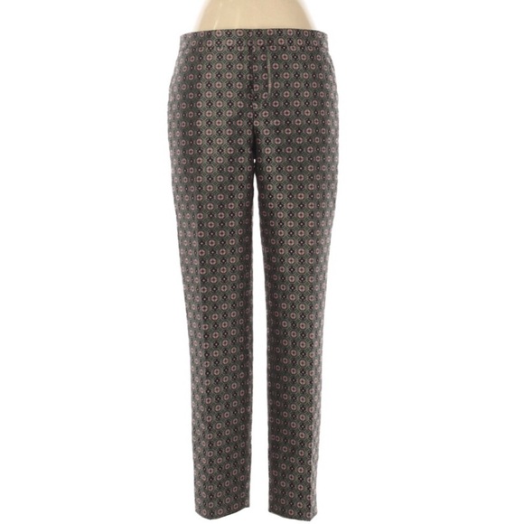 Club Monaco Aida Textured Jacquard Ankle Pants - Picture 1 of 8